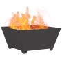 Hoguera Cuadrada Negra 80x80x40 cm de Acero de , Chimeneas - Ref: Foro24-858968, Precio: 87,80 €, Descuento: -5%%