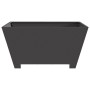 Hoguera Cuadrada Negra 80x80x40 cm de Acero de , Chimeneas - Ref: Foro24-858968, Precio: 87,80 €, Descuento: -5%%