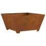 Fogata Cuadrada 80x80x40 cm Acero Resistente a la Intemperie de , Chimeneas - Ref: Foro24-858969, Precio: 89,60 €, Descuento: %