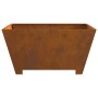 Fogata Cuadrada 80x80x40 cm Acero Resistente a la Intemperie de , Chimeneas - Ref: Foro24-858969, Precio: 89,60 €, Descuento: %