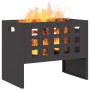 Hoguera Rectangular  Negra 50x30x40 cm Acero | Foro24.es | Tu tienda online para hogar, jardín y más Foro24.es
