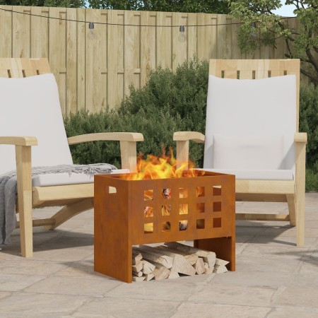 Hoguera Rectangular  50x30x40 cm de Acero Resistente a la intemperie | Foro24.es | Tu tienda online para hogar, jardín y más Foro24.es