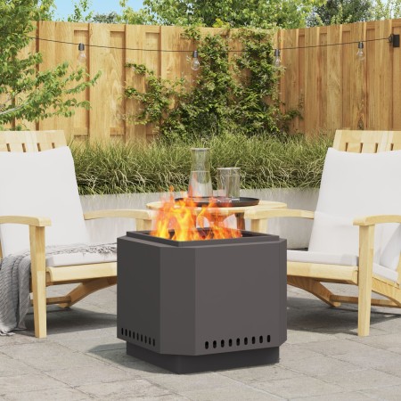 Hoguera Sin Humo Negra 58x58x51 cm Acero de , Chimeneas - Ref: Foro24-858974, Precio: 122,92 €, Descuento: %