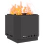 Hoguera Sin Humo Negra 58x58x51 cm Acero de , Chimeneas - Ref: Foro24-858974, Precio: 122,92 €, Descuento: %