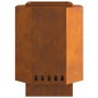 Fogata sin humo 38x38x51 cm Acero inoxidable de , Chimeneas - Ref: Foro24-858979, Precio: 77,50 €, Descuento: -5%%