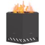 Hoguera Sin Humo Hexagonal Negra 58x58x51 cm Acero de , Chimeneas - Ref: Foro24-858980, Precio: 114,24 €, Descuento: -5%%