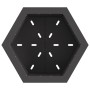 Hoguera Sin Humo Hexagonal Negra 58x58x51 cm Acero de , Chimeneas - Ref: Foro24-858980, Precio: 114,24 €, Descuento: -5%%