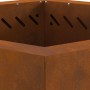 Hoguera Sin Humo Hexagonal 58x58x51 cm Acero Resistente a la Intemperie de , Chimeneas - Ref: Foro24-858981, Precio: 102,40 €...