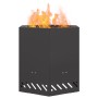 Hoguera Sin Humo Hexagonal Negra 48x48x51 cm Acero de , Chimeneas - Ref: Foro24-858982, Precio: 98,83 €, Descuento: %