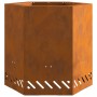 Hoguera Sin Humo Hexagonal 48x48x51 cm Acero Resistente a la Intemperie | Foro24.es | Tu tienda online para hogar, jardín y más Foro24.es
