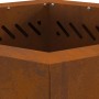 Hoguera Sin Humo Hexagonal 48x48x51 cm Acero Resistente a la Intemperie | Foro24.es | Tu tienda online para hogar, jardín y más Foro24.es