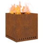 Fogata Sin Humo Cuadrada 48x48x50 cm Acero Resistente a la Intemperie de , Chimeneas - Ref: Foro24-858987, Precio: 99,81 €, D...