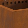 Fogata Sin Humo Cuadrada 48x48x50 cm Acero Resistente a la Intemperie de , Chimeneas - Ref: Foro24-858987, Precio: 99,81 €, D...
