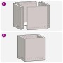 Fogata Sin Humo Cuadrada 48x48x50 cm Acero Resistente a la Intemperie de , Chimeneas - Ref: Foro24-858987, Precio: 99,81 €, D...