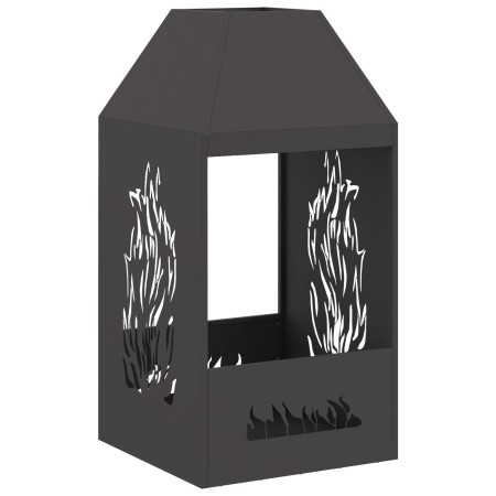 Hoguera  Negra 50x50x100 cm Acero | Foro24.es | Tu tienda online para hogar, jardín y más Foro24.es