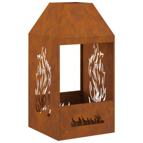 Hoguera 50x50x100 cm de acero resistente a la intemperie de , Chimeneas - Ref: Foro24-858991, Precio: 112,71 €, Descuento: -5%%