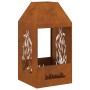 Hoguera 50x50x100 cm de acero resistente a la intemperie de , Chimeneas - Ref: Foro24-858991, Precio: 112,71 €, Descuento: -5%%