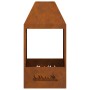 Hoguera 50x50x100 cm de acero resistente a la intemperie de , Chimeneas - Ref: Foro24-858991, Precio: 112,71 €, Descuento: -5%%