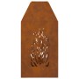 Hoguera 50x50x100 cm de acero resistente a la intemperie de , Chimeneas - Ref: Foro24-858991, Precio: 112,71 €, Descuento: -5%%