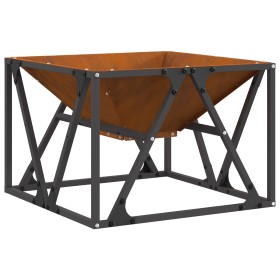 Fogata Cuadrada 50x50x35 cm Acero Resistente a la Intemperie de , Chimeneas - Ref: Foro24-858993, Precio: 66,26 €, Descuento:...
