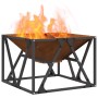 Fogata Cuadrada 50x50x35 cm Acero Resistente a la Intemperie de , Chimeneas - Ref: Foro24-858993, Precio: 66,26 €, Descuento:...