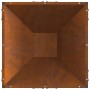 Fogata Cuadrada 50x50x35 cm Acero Resistente a la Intemperie de , Chimeneas - Ref: Foro24-858993, Precio: 66,26 €, Descuento:...
