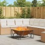 Fogata Cuadrada 80x80x40 cm Acero Corroso de , Chimeneas - Ref: Foro24-858995, Precio: 98,95 €, Descuento: -5%%