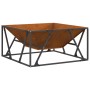 Fogata Cuadrada 80x80x40 cm Acero Corroso de , Chimeneas - Ref: Foro24-858995, Precio: 98,95 €, Descuento: -5%%