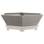 Hoguera Hexagonal 75x75x28 cm Acero Resistente a la Intemperie de , Chimeneas - Ref: Foro24-858997, Precio: 97,71 €, Descuent...