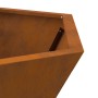 Hoguera Hexagonal 75x75x28 cm Acero Resistente a la Intemperie de , Chimeneas - Ref: Foro24-858997, Precio: 97,71 €, Descuent...