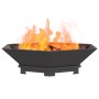 Fogata Hexagonal Negra 100x100x28 cm Acero de , Chimeneas - Ref: Foro24-858998, Precio: 134,81 €, Descuento: %