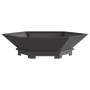 Fogata Hexagonal Negra 100x100x28 cm Acero de , Chimeneas - Ref: Foro24-858998, Precio: 134,81 €, Descuento: %