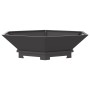 Fogata Hexagonal Negra 100x100x28 cm Acero de , Chimeneas - Ref: Foro24-858998, Precio: 134,81 €, Descuento: %