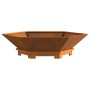 Fogata Hexagonal 100x100x28 cm Acero Resistente a la Intemperie de , Chimeneas - Ref: Foro24-858999, Precio: 119,89 €, Descue...