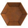 Fogata Hexagonal 100x100x28 cm Acero Resistente a la Intemperie de , Chimeneas - Ref: Foro24-858999, Precio: 119,89 €, Descue...