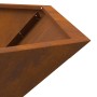 Fogata Hexagonal 100x100x28 cm Acero Resistente a la Intemperie de , Chimeneas - Ref: Foro24-858999, Precio: 119,89 €, Descue...