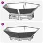 Fogata Hexagonal 100x100x28 cm Acero Resistente a la Intemperie de , Chimeneas - Ref: Foro24-858999, Precio: 119,89 €, Descue...