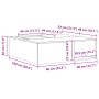 Hoguera con almacenamiento para leña 100x100x30 cm Acero envejecido de , Chimeneas - Ref: Foro24-859001, Precio: 165,87 €, De...