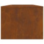 Hoguera con almacenamiento para troncos 160x45x35 cm Acero oxidado de , Chimeneas - Ref: Foro24-859003, Precio: 141,18 €, Des...