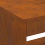 Hoguera con almacenamiento para troncos 160x45x35 cm Acero oxidado de , Chimeneas - Ref: Foro24-859003, Precio: 141,18 €, Des...