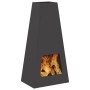 Hoguera Negra 50x35x100 cm Acero | Foro24.es | Tu tienda online para hogar, jardín y más Foro24.es