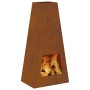 Hoguera 50x35x100 cm de acero envejecido de , Chimeneas - Ref: Foro24-859005, Precio: 95,86 €, Descuento: %