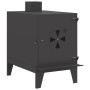 Estufa de Camping con Chimenea Negra 35x50x60 cm Acero de , Utensilios de cocina y vajilla de camping - Ref: Foro24-859840, P...