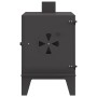 Estufa de Camping con Chimenea Negra 35x50x60 cm Acero de , Utensilios de cocina y vajilla de camping - Ref: Foro24-859840, P...