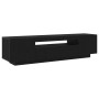Mueble para TV con luces LED Negro Roble 160x35x40 cm Madera de calidad de , Muebles TV - Ref: Foro24-861103, Precio: 126,84 ...