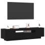 Mueble para TV con luces LED Negro Roble 160x35x40 cm Madera de calidad de , Muebles TV - Ref: Foro24-861103, Precio: 126,84 ...