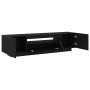 Mueble para TV con luces LED Negro Roble 160x35x40 cm Madera de calidad de , Muebles TV - Ref: Foro24-861103, Precio: 126,84 ...