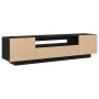 Mueble para TV con luces LED Negro Roble 160x35x40 cm Madera de calidad de , Muebles TV - Ref: Foro24-861103, Precio: 126,84 ...