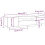 Mueble para TV con luces LED Negro Roble 160x35x40 cm Madera de calidad de , Muebles TV - Ref: Foro24-861103, Precio: 126,84 ...