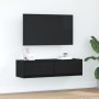 Cabinet de TV Negro Roble 100x31x25,5 cm Madera elaborada de , Muebles TV - Ref: Foro24-861527, Precio: 68,64 €, Descuento: %